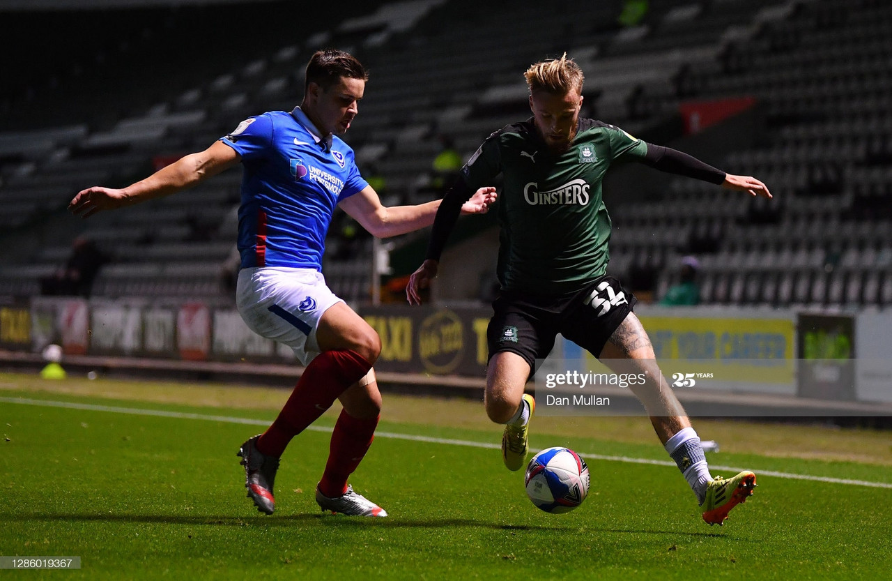 Plymouth Argyle 2-2 Portsmouth: Honours even in Dockyard derby Plymouth Argyle 2-2 Portsmouth: Honours even in Dockyard derby