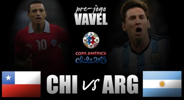 Pré-jogo: Sob pressão pela vitória, Chile e Argentina decidem a Copa América 2015