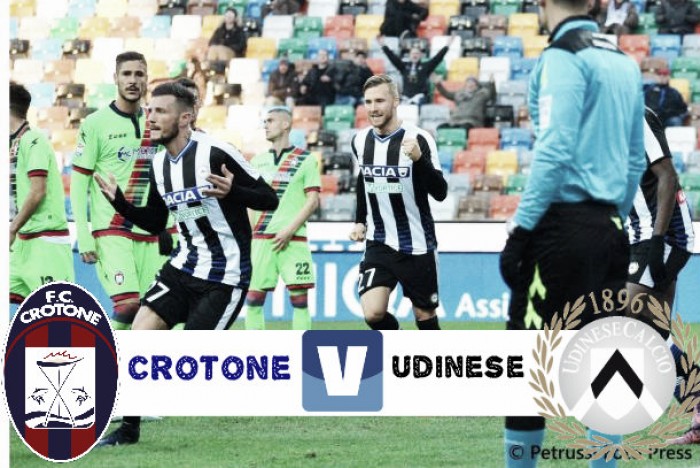 Serie A - Il Crotone allo Scida si gioca le ultime chance di salvezza contro l'Udinese