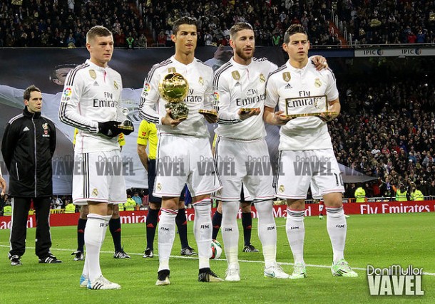 Ramos, James, Bale y Cristiano, candidatos al mejor once de 2015 para UEFA