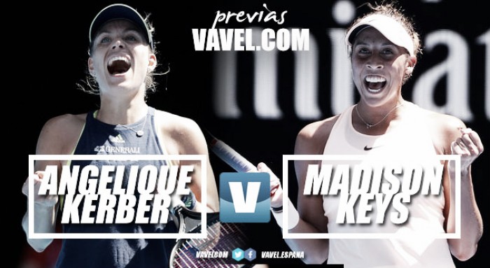 Previa Angelique Kerber - Madison Keys: estilos contrapuestos en busca de las semis
