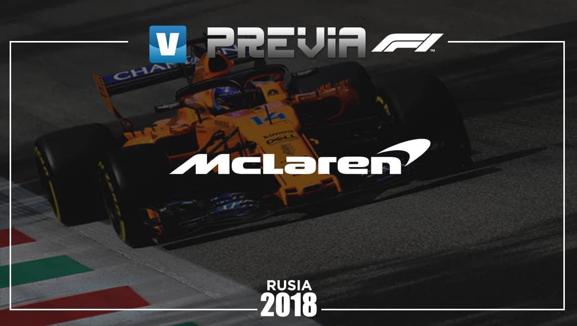 Previa McLaren en el GP de Rusia 2018: luchar por estar en zona de puntos