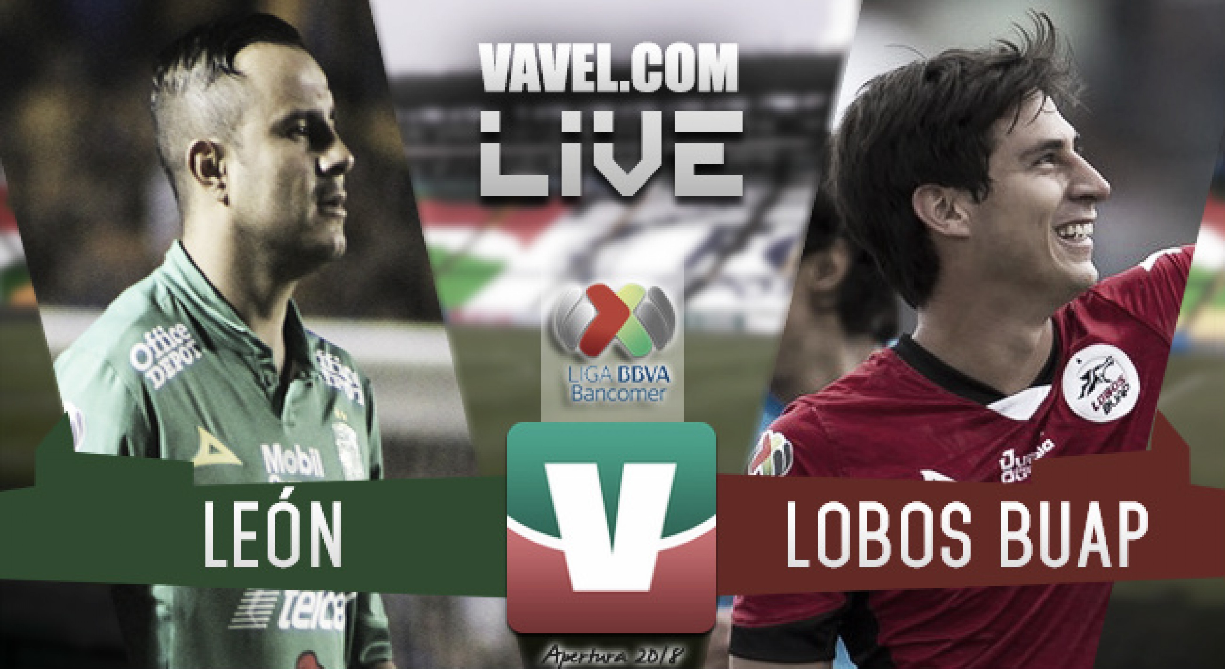 León vs Lobos BUAP en vivo online en Liga MX 2018 (0-0). Noticias en tiempo real