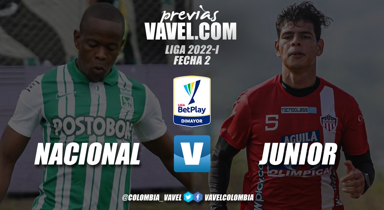 Previa Atlético Nacional vs
Junior de Barranquilla: el clásico de la segunda fecha de la Liga BetPlay