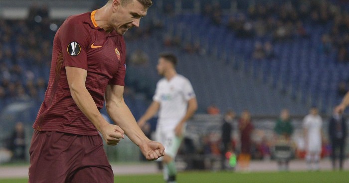 Europa League, adrenalina giallorossa: la Roma batte 4-1 il Plzen trascinata da un Dzeko super