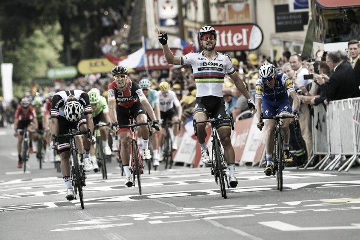Tour de France, a Longwy primo guizzo di Peter Sagan