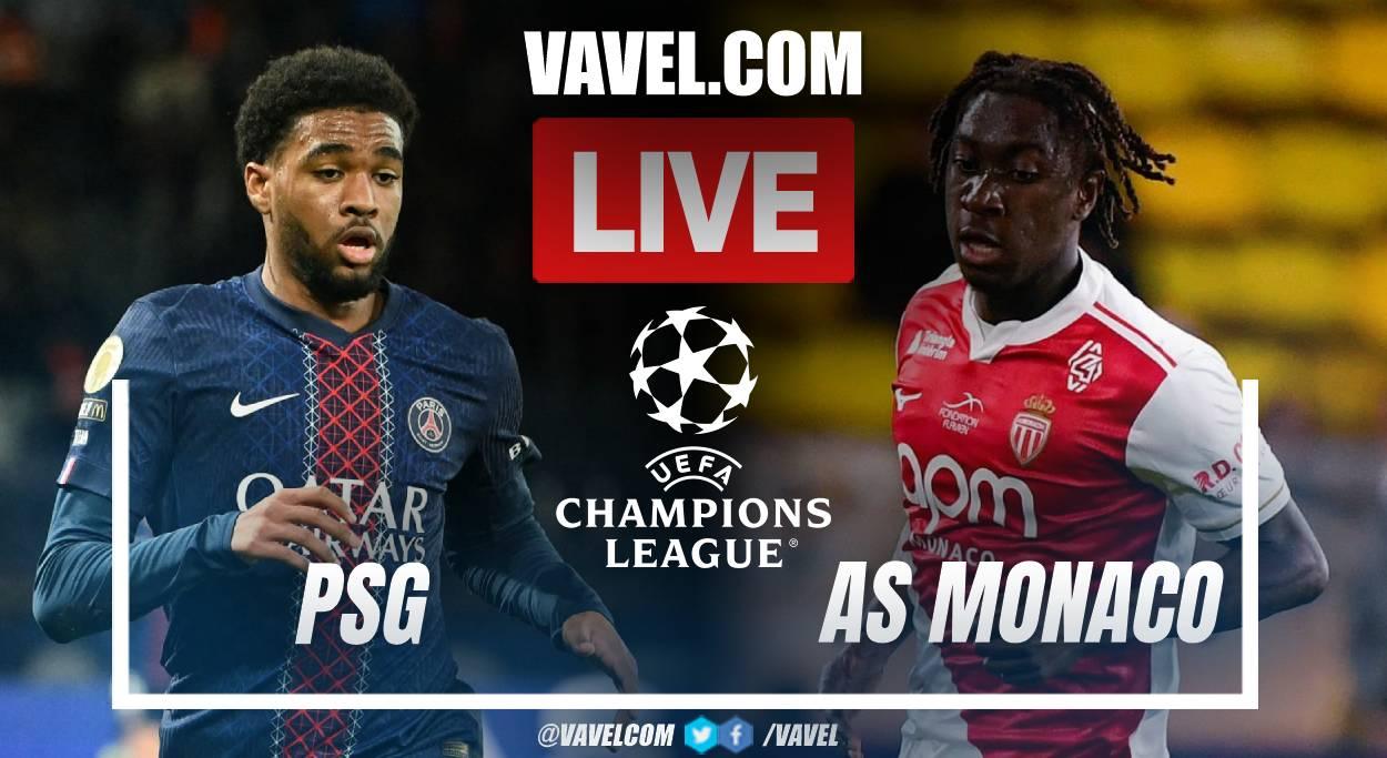 PSG vs Monaco LIVE Score Updates in UEFA Champions League Match