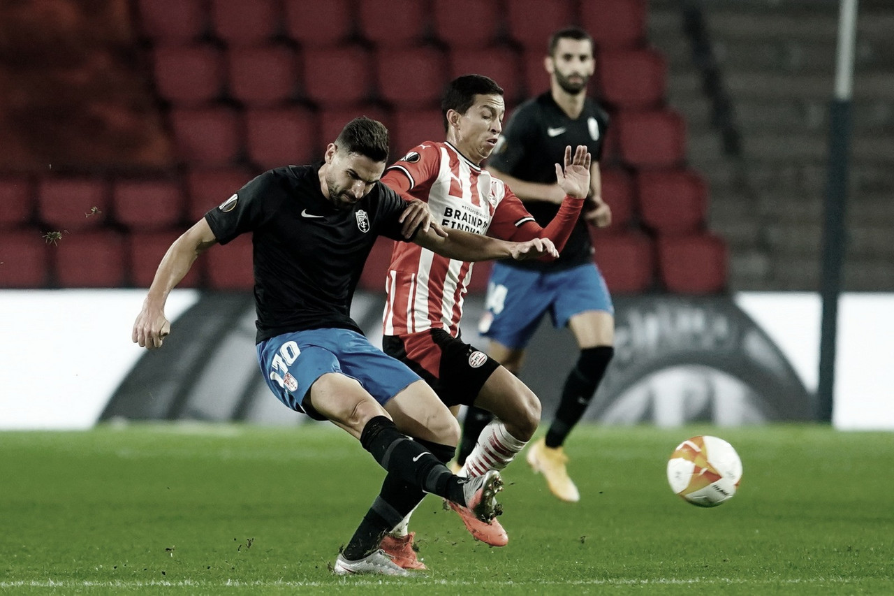 De virada, Granada vence PSV fora de casa na abertura da Europa League