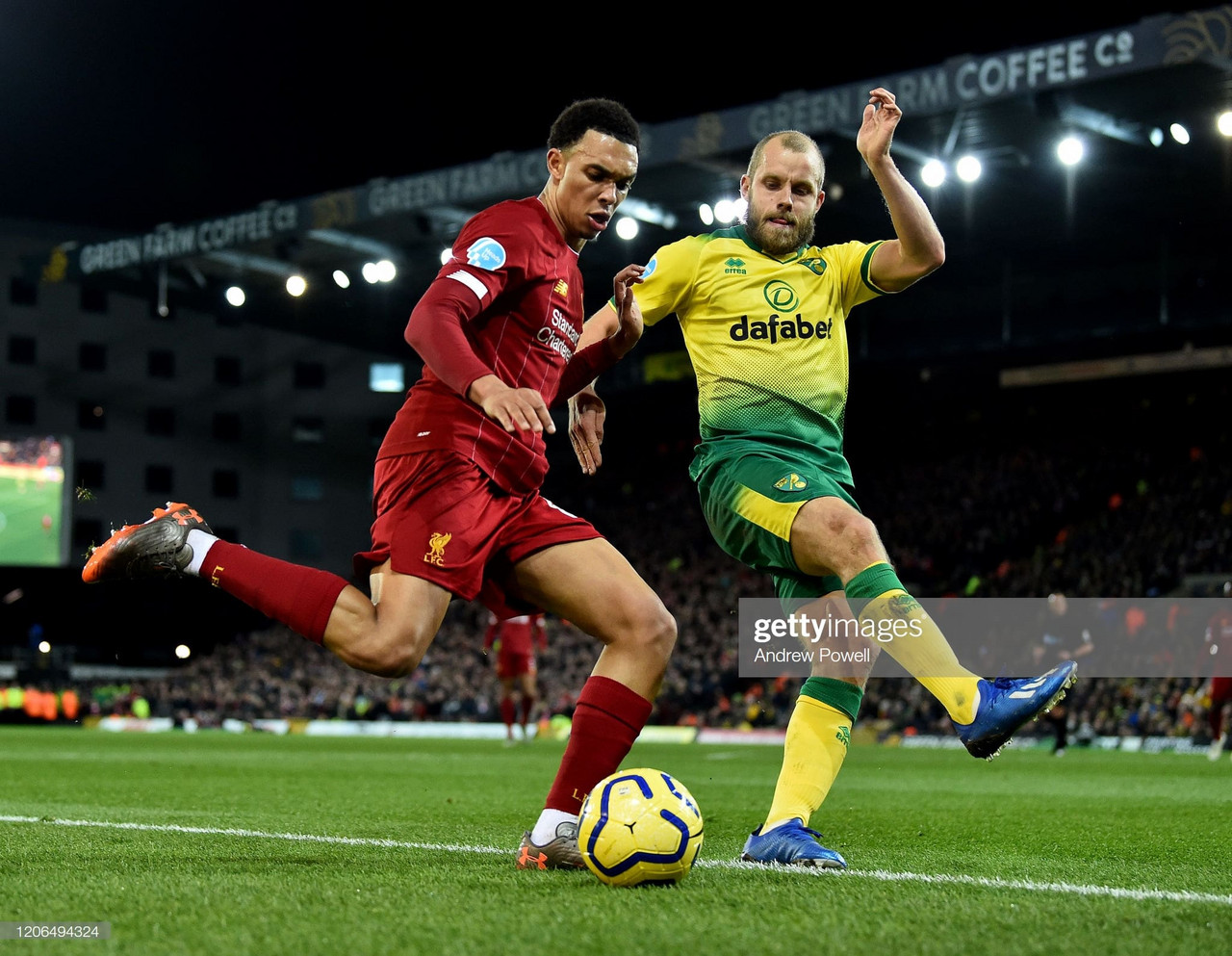 No outlet for Norwich against the full force of a ferocious Liverpool attack