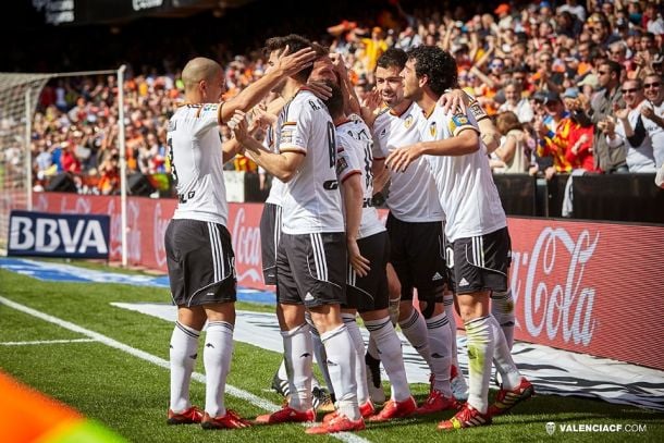 Valencia - Real Sociedad: puntuaciones del Valencia, jornada 25 de Liga BBVA