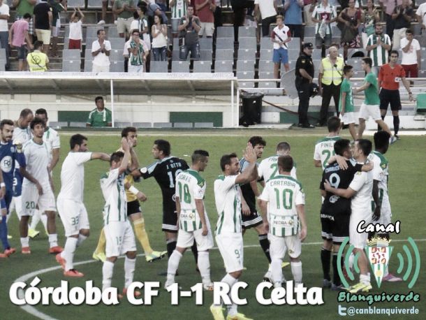 Córdoba CF - Celta de Vigo, puntuaciones del Córdoba