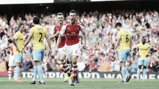 Who are Laurent Koscielny's rivals for the best centre-back in the Premier League?