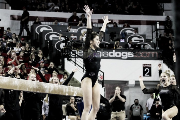 NCAA Gymnastics: Georgia soars to consistent victory over Arkansas