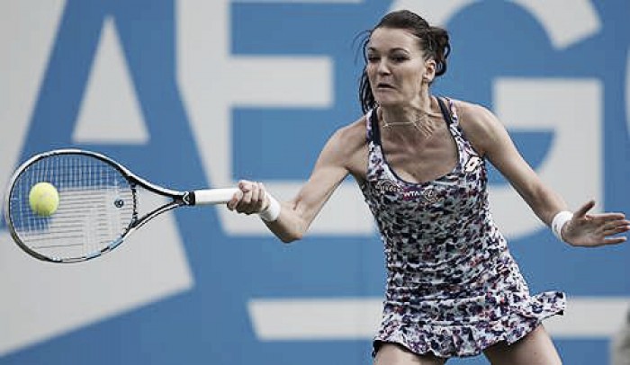 Agnieszka Radwanska says she is still improving as she looks to take her first Grand Slam