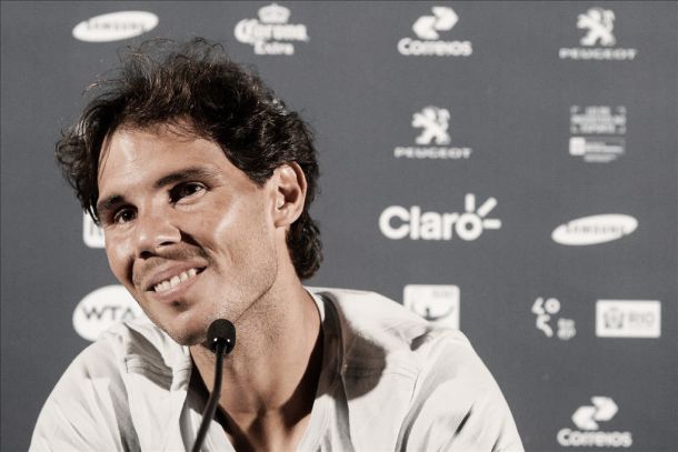 Rafa Nadal: "El partido ha sido positivo a pesar de la humedad"