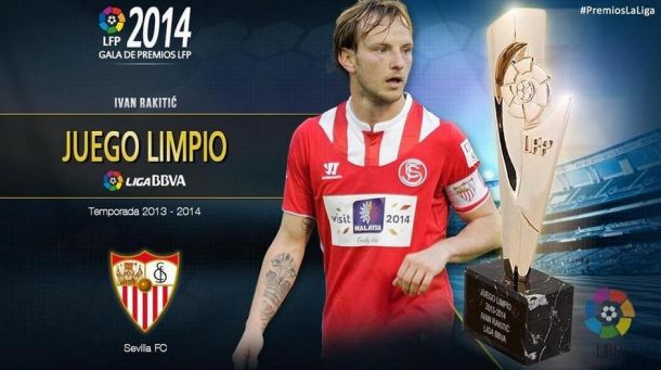 Rakitic, premio "juego limpio" de la temporada 2013/2014