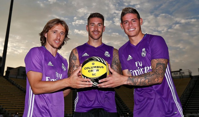 Modric, Ramos y James se suman al último entrenamiento