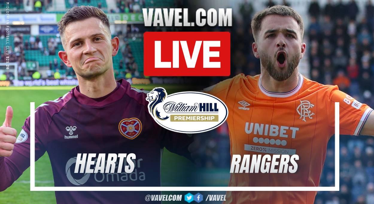 Hearts vs Rangers LIVE Score Updates in Scottish Premiership (0-0)