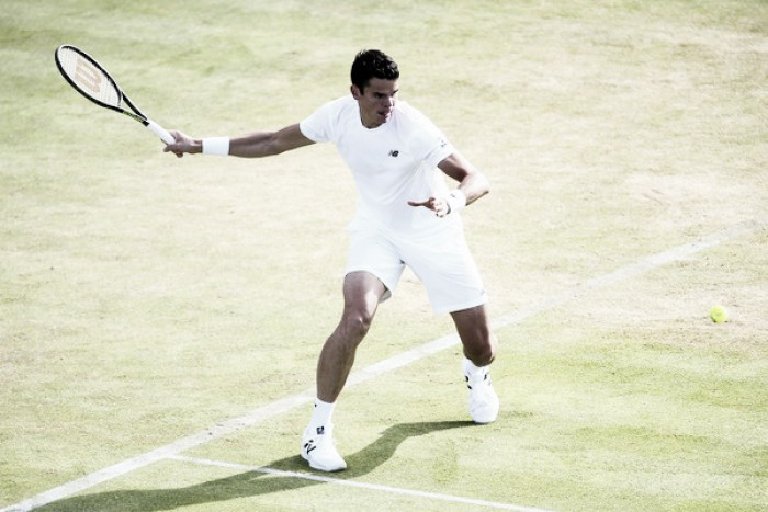 ATP London: Milos Raonic serves into semifinals