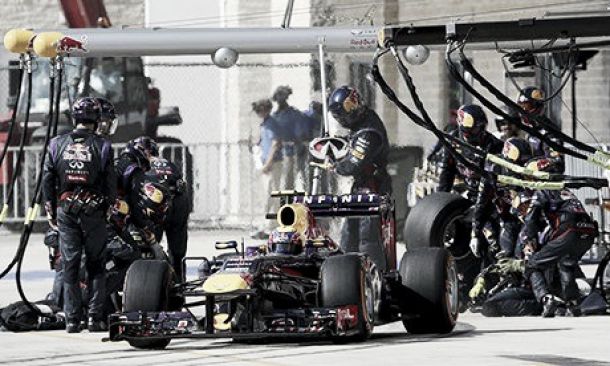 Red Bull realizó en Austin el pitstop más rápido de la historia de la F1: 1,923 segundos