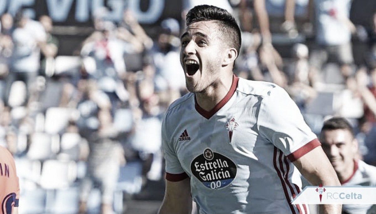 Maxi Gómez será baja en el encuentro ante el Sevilla Maxi Gómez será baja en el encuentro ante el Sevilla