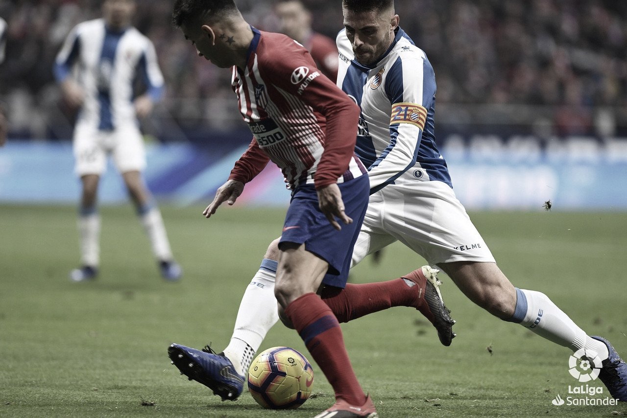 Un gol de penalti condena el buen juego del Espanyol en el Wanda Metropolitano