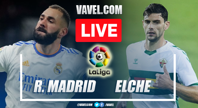 Goals and Summary of Real Madrid 1-1 Elche in LaLiga