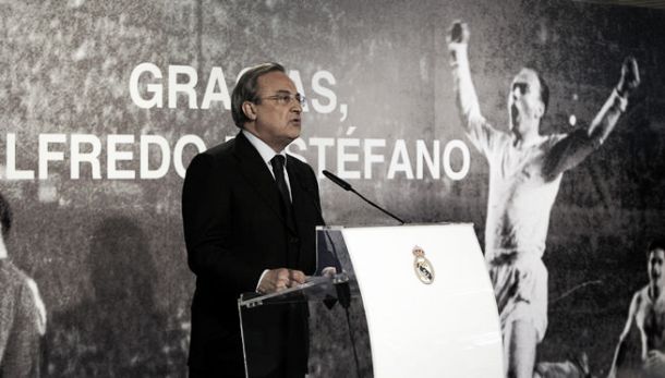 Florentino: "El recuerdo de Di Stéfano ayudará a no apartarnos del camino correcto"