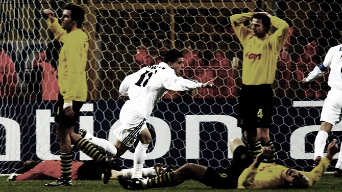 Serial Borussia Dortmund - Real Madrid: 2002/03, El gol más famoso de Portillo