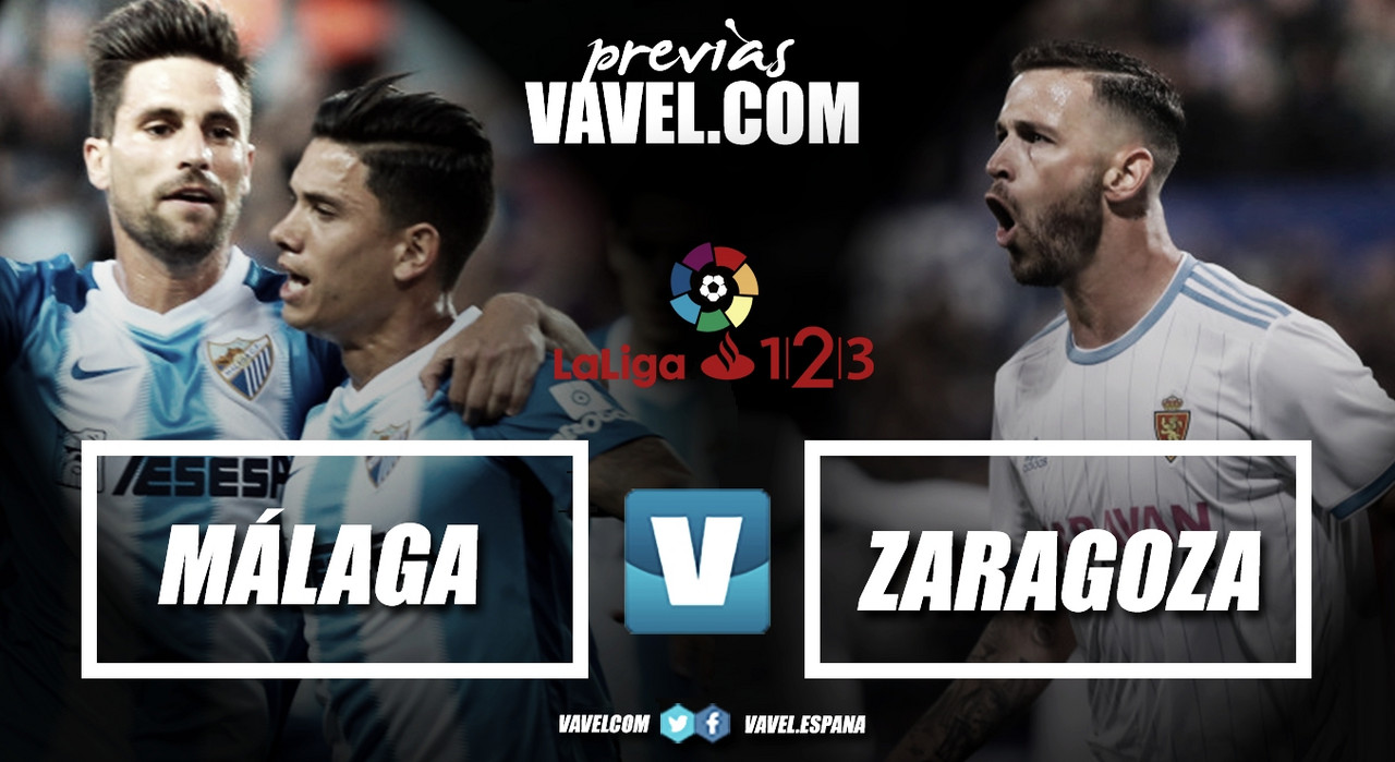 Previa Málaga CF - Real Zaragoza: objetivo, apuntalar los playoffs