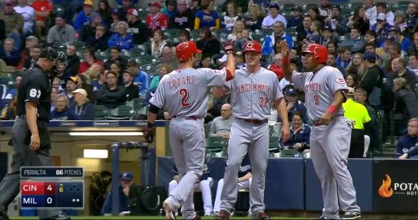 Cincinnati Reds Overpower Milwaukee Brewers 6-1, Jonathan Lucroy Fractures Toe