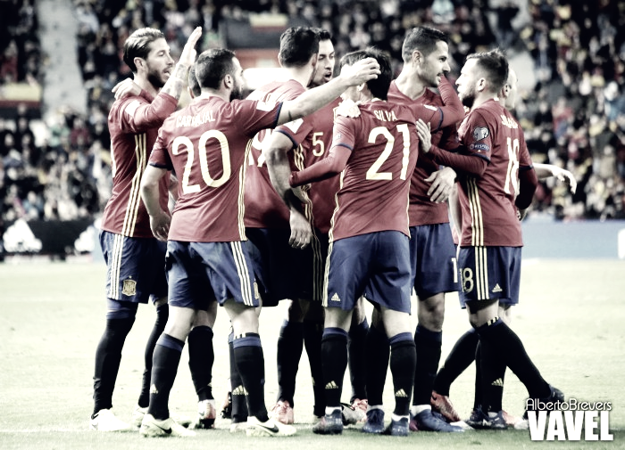 La selección española está muy cerca de un pase directo al mundial de Rusia 2018