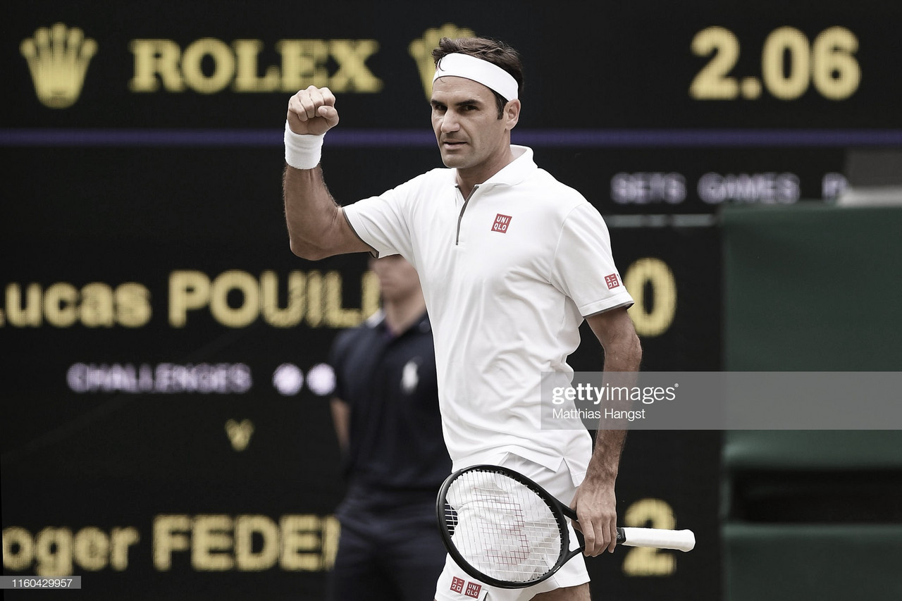 Federer derrota a Pouille sin muchos problemas