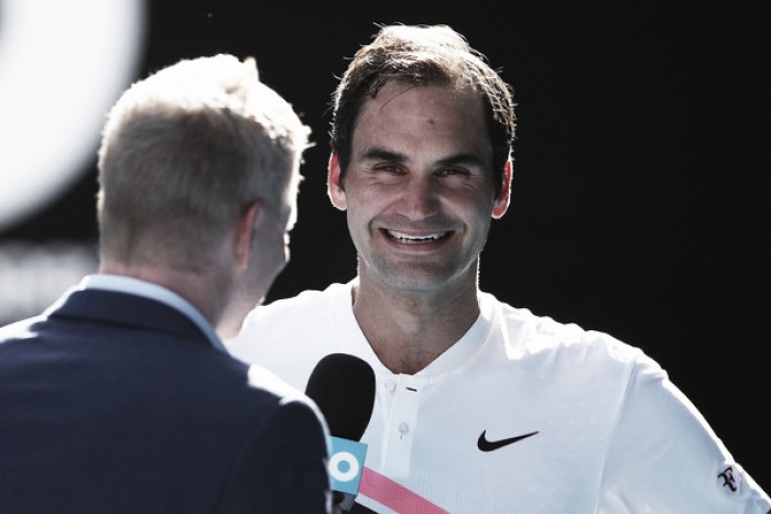 Roger Federer: "No me he empezado a sentir realmente cómodo hasta el tercer set"