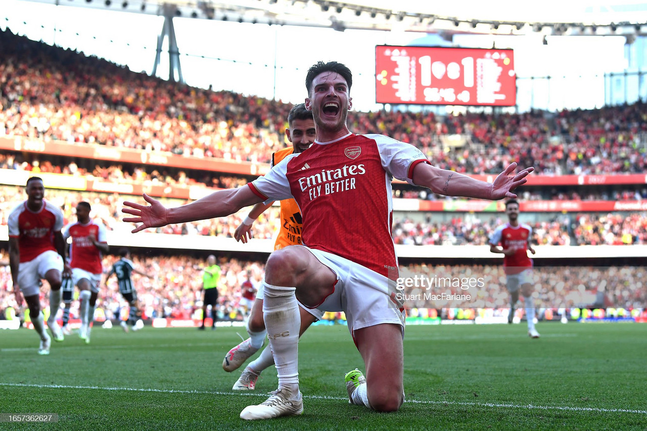 Arsenal 3-1 Manchester United: north London Deja vu for United as Declan Rice fires Gunners to victory