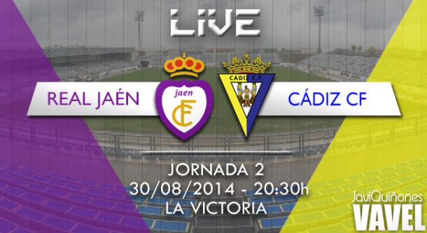 Resultado Real Jaén - Cádiz en Segunda División B 2014 (1-1)