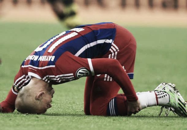 Arjen Robben ruled out for the rest of the season with muscle tear