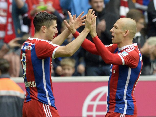 Bayern Munich 4-0 Hannover: Braces from Robben and Lewandowski Push Aside the Visitors