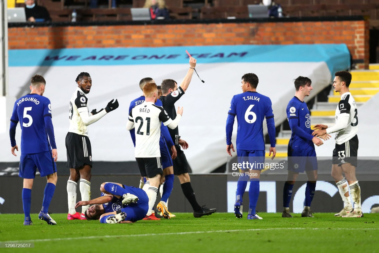 Fulham 0-1 Chelsea: 10-man Cottagers fall to Mount volley