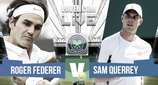 Live Querrey - Federer, risultato secondo turno Wimbledon 2015  (0-3)