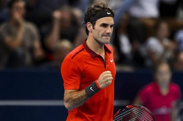 Federer se exhibe ante Dimitrov
