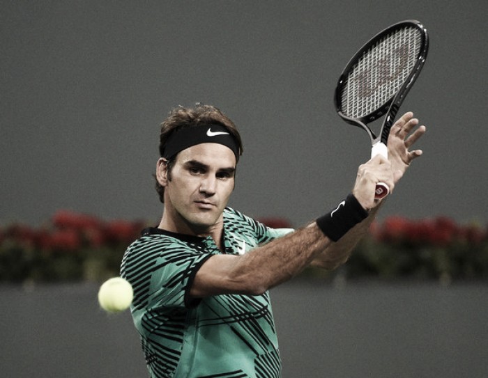 Federer se pasea en su debut en Indian Wells