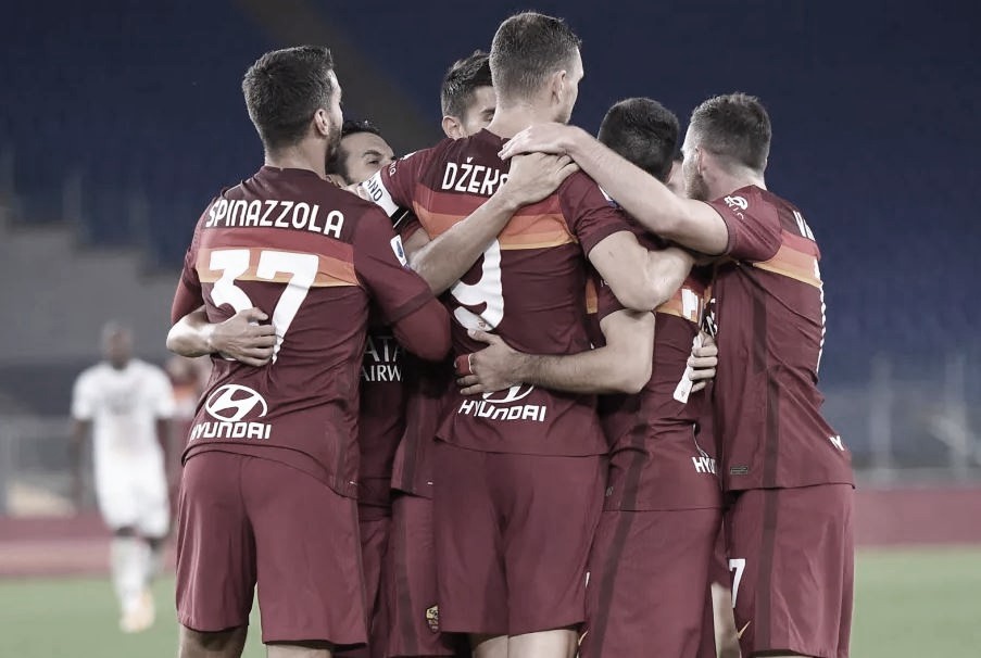Em jogo de sete gols, Roma goleia Benevento e embala no Campeonato Italiano