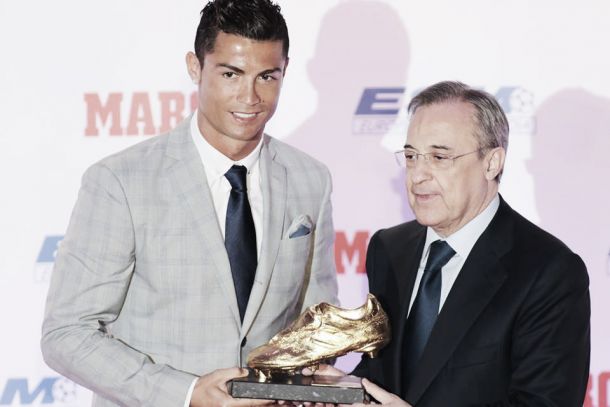 Fotos e imágenes de la entrega del Trofeo Bota de Oro 2014/15 a Cristiano Ronaldo