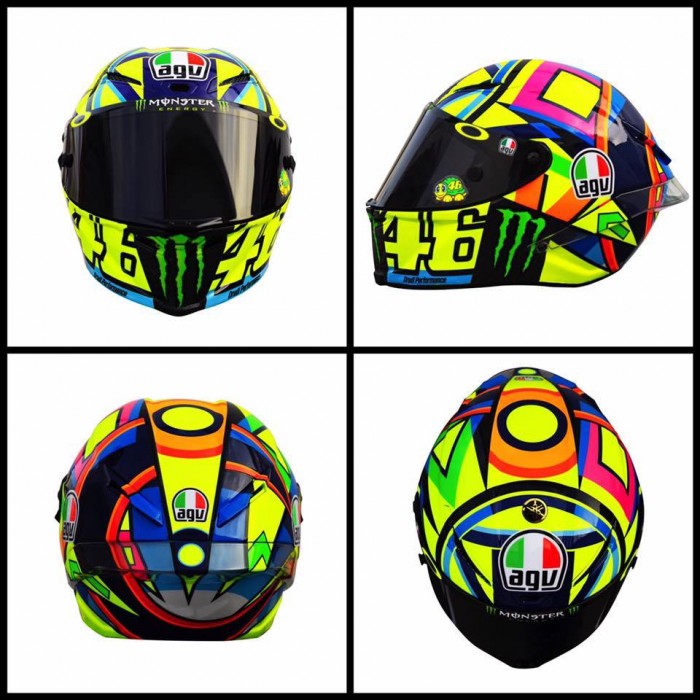 MotoGP, nuovo casco per Rossi