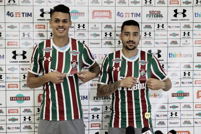 Robinho e Richard são apresentados no Fluminense e afirmam viver um sonho