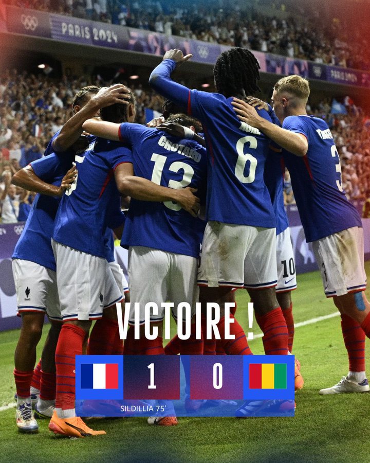 L' Equipe de France gagne de justesse et se qualifie pour les quarts de finale des J.O 