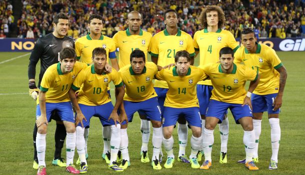 La alineación de la Selección de Brasil
