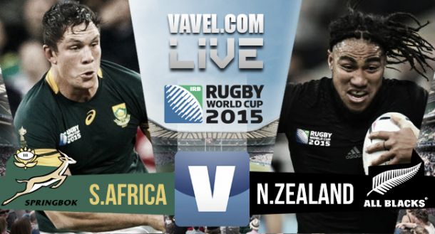 Result South Africa - New Zealand in 2015 Rugby World Cup (18-20)