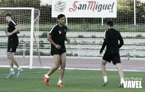 El entrenamiento del Málaga CF en imágenes